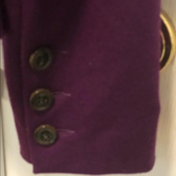 Diane von Furstenberg Wool Plum Blazer M - Picture 8 of 11